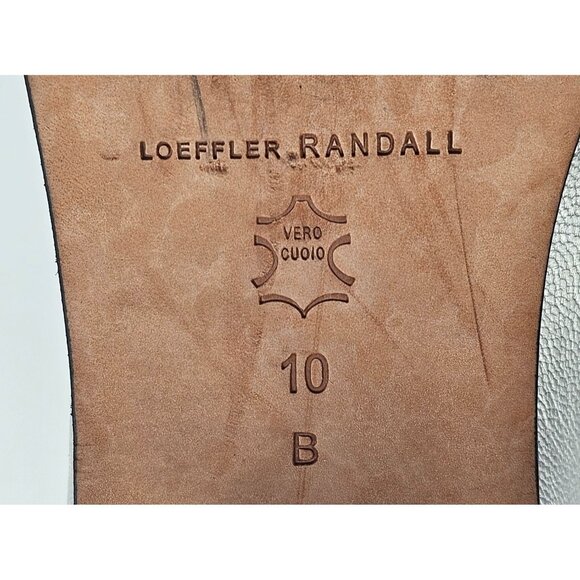 Loeffler Randall Women Metallic Silver Nellie Chelsea Pointed Booties Sz10  2971 - Picture 8 of 16